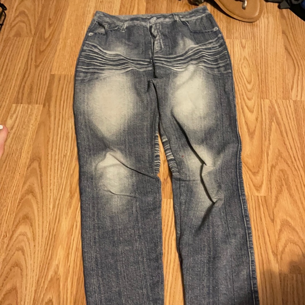 Leggings Jean Print